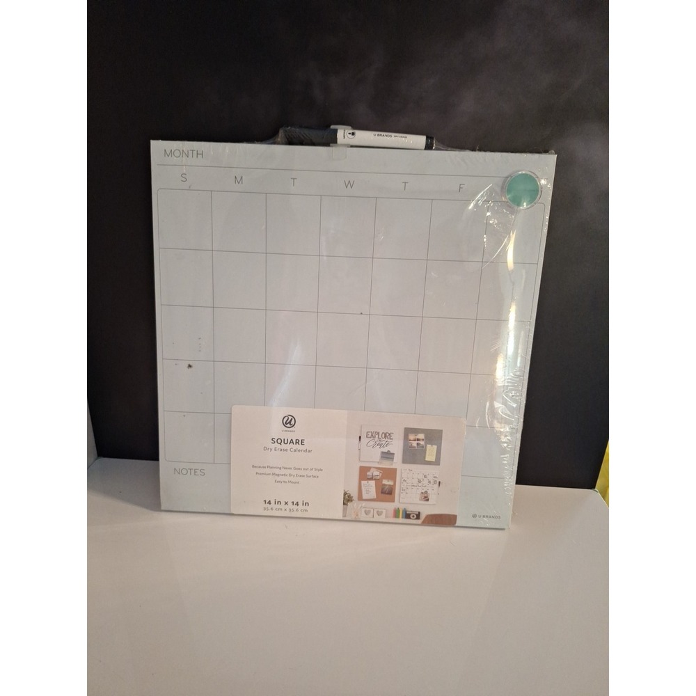 14x14 Dry Erase‎ Calendar Monthly Planner Whiteboard Magnetic Home Office School